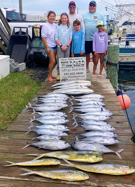 Family charter group had an awesome day on the Wild Card out of Oregon Inlet.